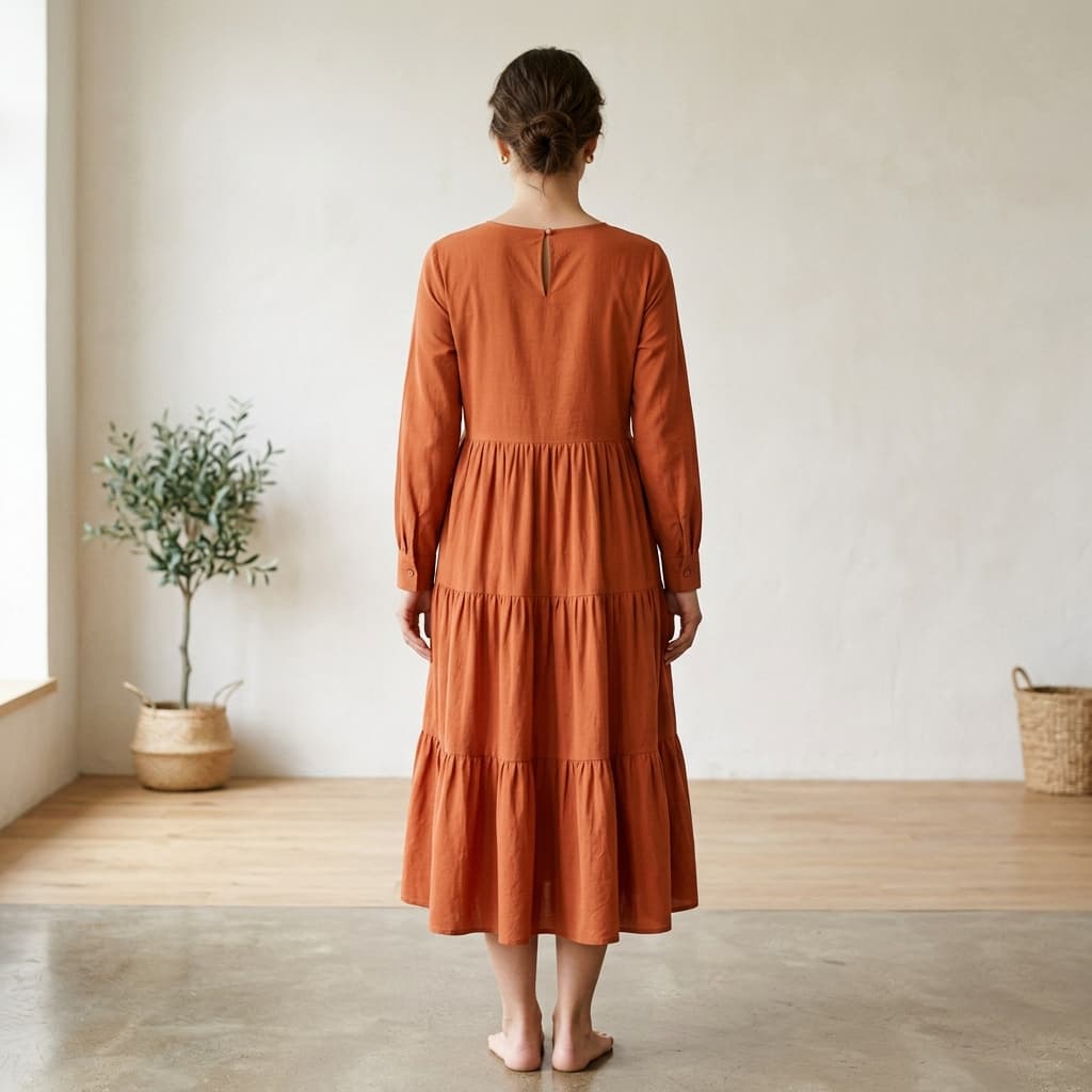 Kenza Tiered Midi Dress
